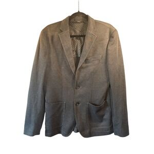 Cedar Wood State‎ Blazer Mens M Grey Excellent Micro Check Elbow Patch Jacket 42